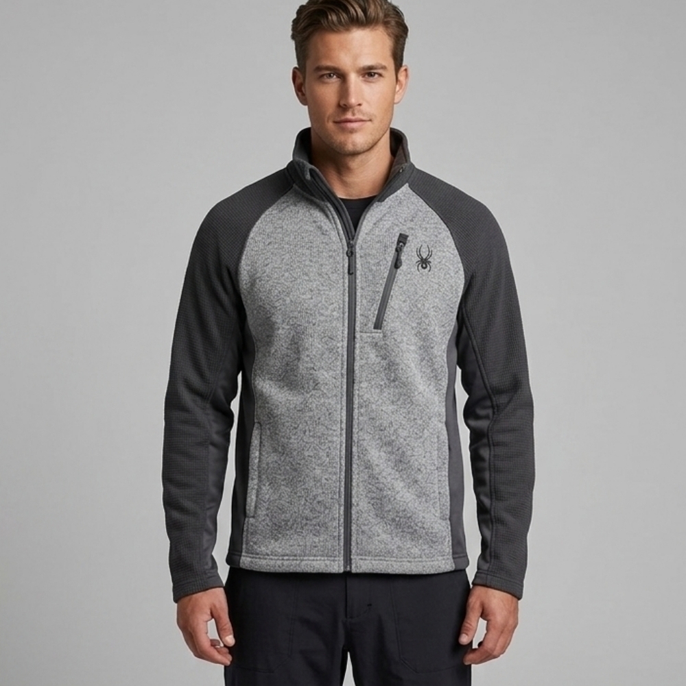 NWT Spyder Gray Fleece Lined Jacket